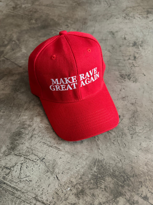 Gorra MAKE RAVE GREAT AGAIN - Classic (ROJA)